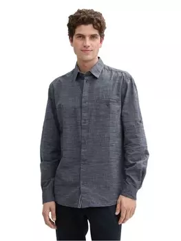 Рубашка Tom Tailor Hemd STRUCTURED SLUBYARN, разноцветный