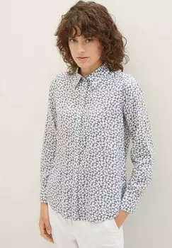 Рубашка TOM TAILOR MIT PRINT, цвет grey floral design