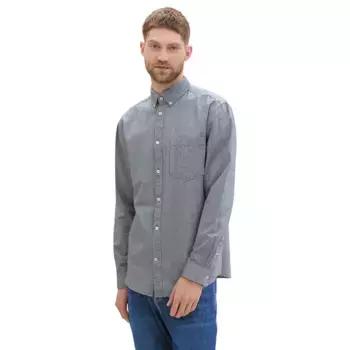 Рубашка Tom Tailor Oxford, серый