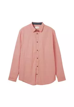 Рубашка TOM TAILOR Regular fit Button Up, пастельно-красный