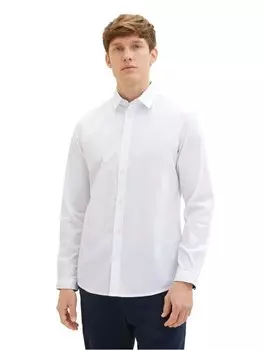 Рубашка Tom Tailor STRETCH POPLIN, белый