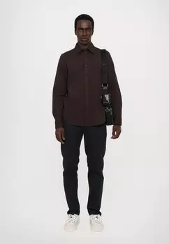 Рубашка TOMLIN DOBBY SHIRT rag & bone, темно-коричневый