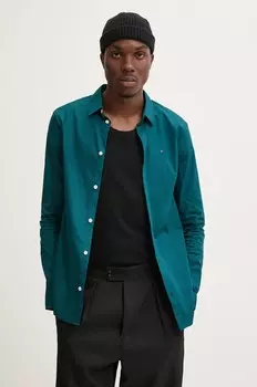 Рубашка Томми Джинс Tommy Jeans, бирюзовый