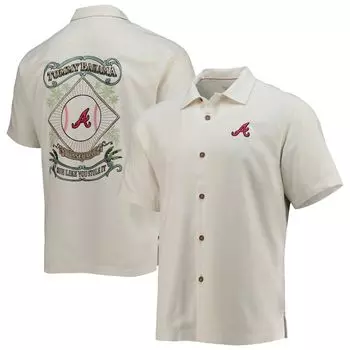 Рубашка Tommy Bahama Atlanta Braves, кремовый