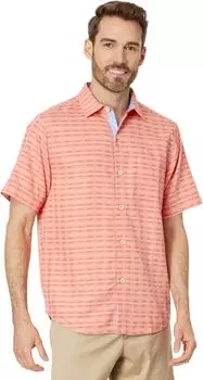 Рубашка Tommy Bahama Coconut Point Pixel Paradise Camp Shirt, цвет Coral