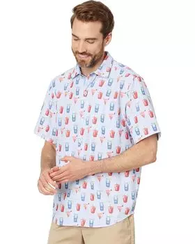 Рубашка Tommy Bahama Coconut Point Red White Cheers, цвет Chambray Blue