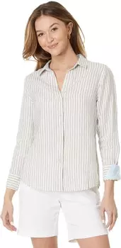 Рубашка Tommy Bahama Ocean Surf Stripe LS Shirt, цвет Pure Khaki