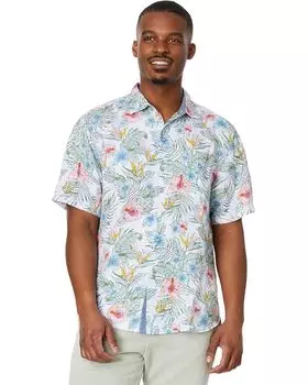 Рубашка Tommy Bahama Sand Linen Sketch Gardens, цвет Dew Drop