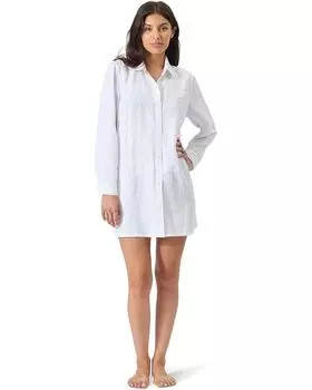 Рубашка Tommy Bahama Stamped Lucia Palm Boyfriend Shirt, белый