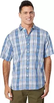 Рубашка Tommy Bahama Tortola Surf Plaid, цвет Bering Blue