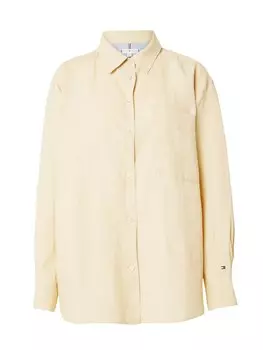 Рубашка TOMMY HILFIGER Blouse, бежевый