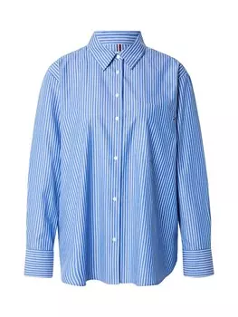 Рубашка TOMMY HILFIGER Blouse Ess, синий