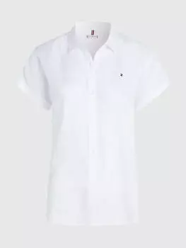 Рубашка Tommy Hilfiger Curve Linen, белый