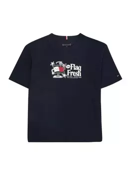 Рубашка TOMMY HILFIGER FLAG FUN TEE SS, темно-синий