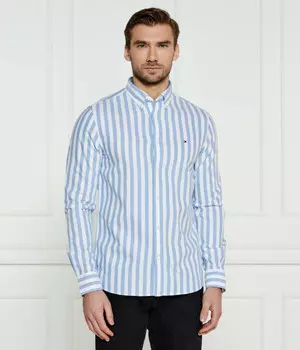 Рубашка Tommy Hilfiger Oxford в полоску, синий / белый