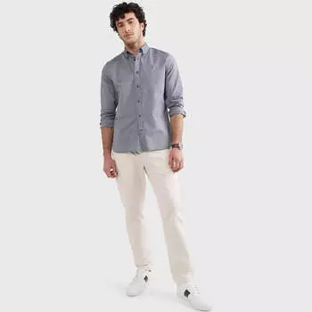 Рубашка Tommy Hilfiger Regular Fit Solid Stretch Oxford, серый