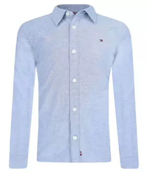 Рубашка Tommy Hilfiger с логотипом, синий
