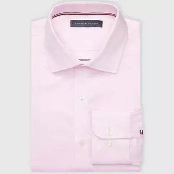 Рубашка Tommy Hilfiger Slim Fit Solid Twill, светло-розовый