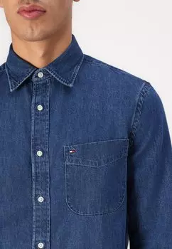 Рубашка Tommy Hilfiger, темно-синий деним
