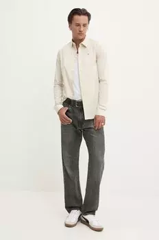 Рубашка Tommy Jeans, бежевый
