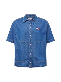 Рубашка Tommy Jeans Comfort fit Button Up, цвет Navy/Blue denim