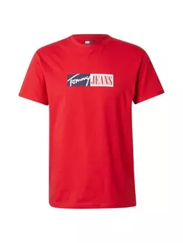 Рубашка Tommy Jeans, цвет bright red