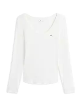 Рубашка Tommy Jeans ESSENTIAL, белый