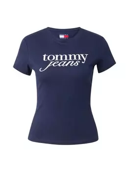 Рубашка Tommy Jeans Essential, темно-синий
