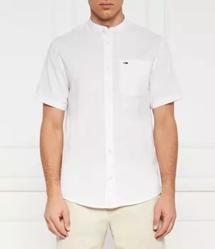 Рубашка Tommy Jeans MAO Regular Fit, белый