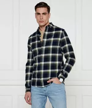 Рубашка Tommy Jeans Regular Fit, черный / желтый / белый