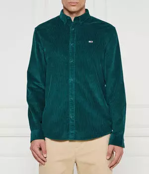 Рубашка Tommy Jeans Regular Fit на пуговицах, морской