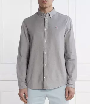 Рубашка Tommy Jeans Regular Fit, серый