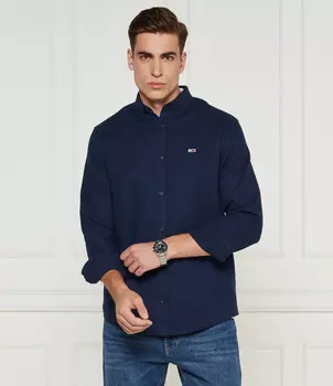 Рубашка Tommy Jeans Regular Fit, темно-синий
