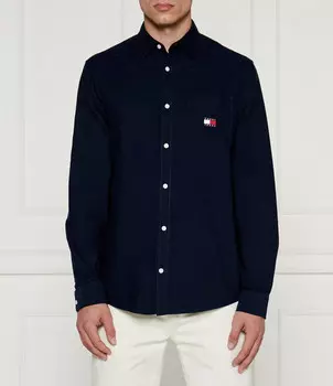 Рубашка Tommy Jeans Regular Fit, темно-синий