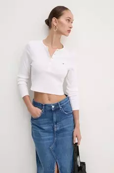 Рубашка Tommy Jeans с длинными рукавами, белый