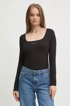 Рубашка Tommy Jeans с длинными рукавами, черный