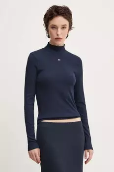 Рубашка Tommy Jeans с длинными рукавами, темно-синий