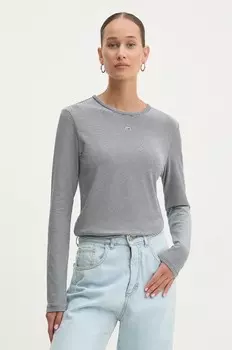 Рубашка Tommy Jeans с длинными рукавами, темно-синий