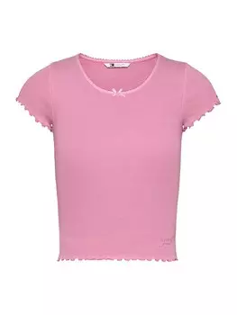 Рубашка Tommy Jeans SCALLOP, светло-розовый