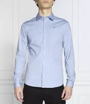 Рубашка Tommy Jeans slim fit, небесно-голубой