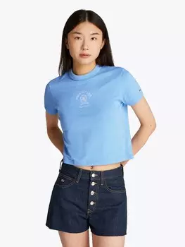 Рубашка Tommy Jeans, светло-синий