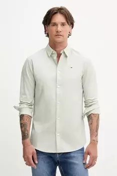 Рубашка Tommy Jeans, зеленый