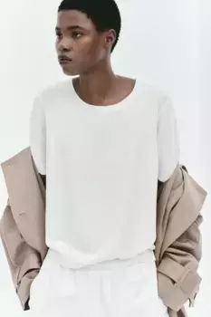 Рубашка тонкой вязки H&M, белый