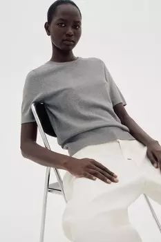 Рубашка тонкой вязки H&M, серый