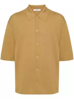 Рубашка тонкой вязки LEMAIRE, зеленый