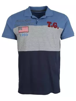Рубашка TOP GUN, цвет Navy/Royal blue