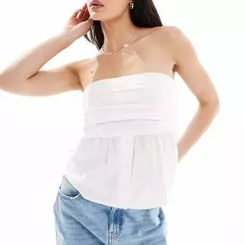 Рубашка-топ Only Bandeau, белый