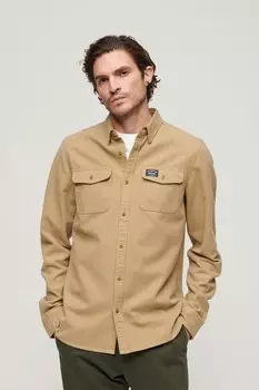 Рубашка Trailsman из фланели Superdry, коричневый