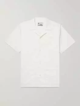 Рубашка Traveller Camp-Collar из хлопка и поплина BATHER, белый