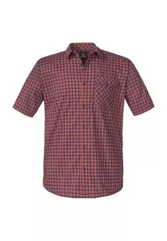 Рубашка Trek & Hide с коротким рукавом, нагрудным карманом, вышивка, мужская Schoffel, цвет Apricot Spice